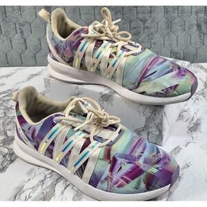Adidas Women's‎ SL Loop Racer Purple Aqua White Multicolor Iridescent Size 8.5